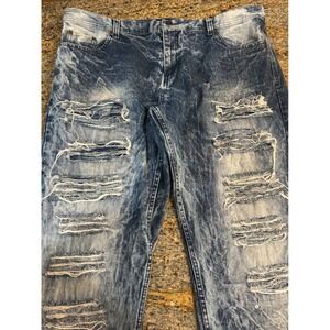 Y2K SouthPole‎ Jeans Men's 42x34 Tapered Slim Denim Hip-Hop Skater Grunge VTG